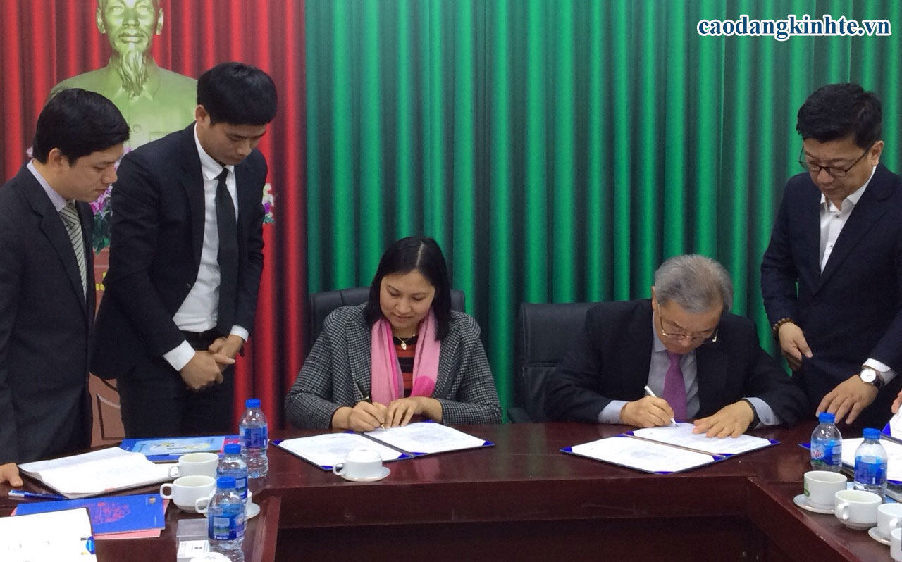Trường Cao đẳng Kinh tế Công nghệ Hà Nội ký kết với trường NAMBU - CHUNNAM HÀN QUỐC